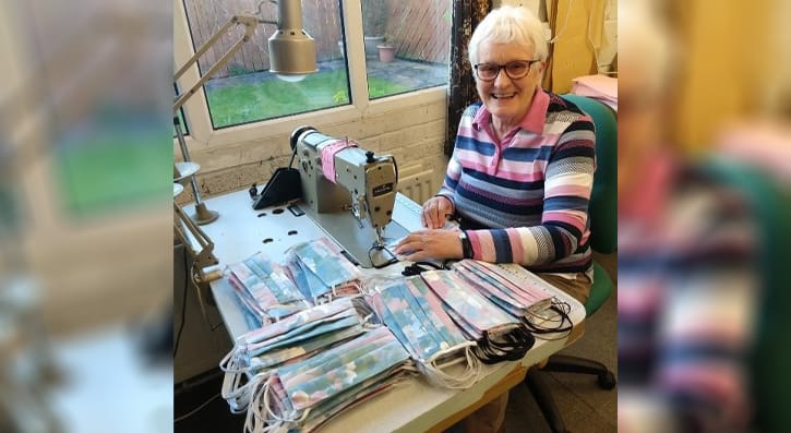 SERC would like to give a big thank you to Anne Hunter, Millisle, a friend of staff member Janet McNeil, who has been helping in a great way during these difficult times by sewing masks for those working in health care settings. 